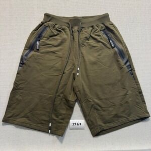 Fashion Sports Athletic Sweat Shorts Mens 30 Olive Green